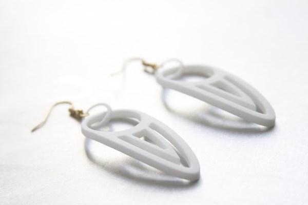 earrings no.301 miznk 3d printing jewelry 