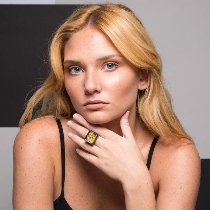 gold ring no.139 miznk 3d printing jewelry 